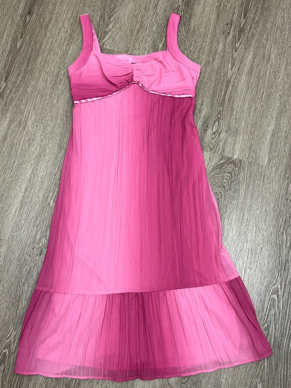 Vintage Hipnotix Pink Ombre Metallic Mini Dress Y2K Fairycore Size 6